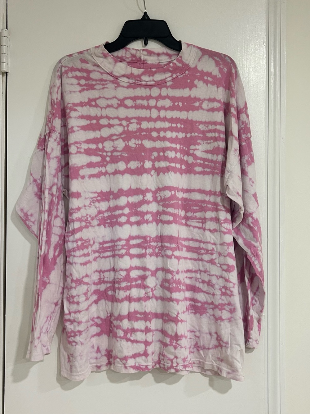 Free People Be Free Tie Dye Oversized Long Sleeve T Shirt Size Medium Boho